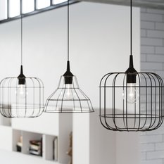 Lampa wisząca ANATA czarna 95x25x25cm nowoczesna E27 do salonu - Miniaturka zdjęcia nr 8