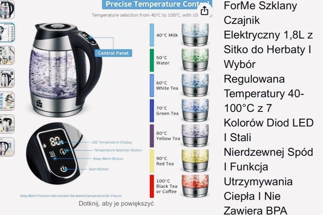 Czajnik elektryczny funkcja parzenia kawy herbaty  nr. 3