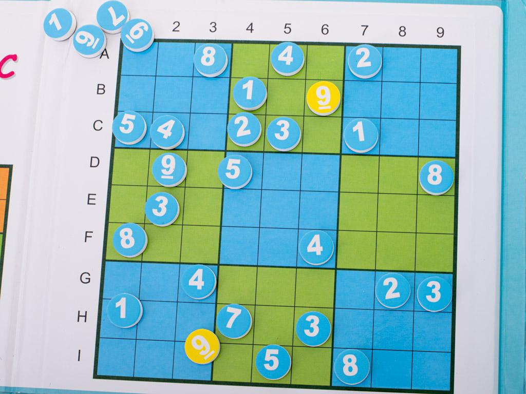 Gra logiczna łamigłówka magnetyczne sudoku zabawka dla dziecka nr. 4