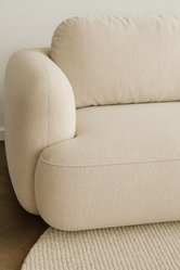 Kanapa rozkładana ITALY 253x110x71 cm sofa z funkcją spania tkanina Aragon szara - Miniaturka zdjęcia nr 2