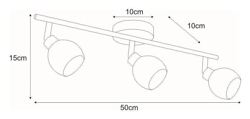 Kinkiet K-C9528/3 AZELA 50x15x10 cm do łazienki chrom nr. 2