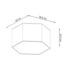 Plafon SUNDE 15 biały 15.5x26.5x30.5cm nowoczesna lampa E27 do salonu - Miniaturka zdjęcia nr 7