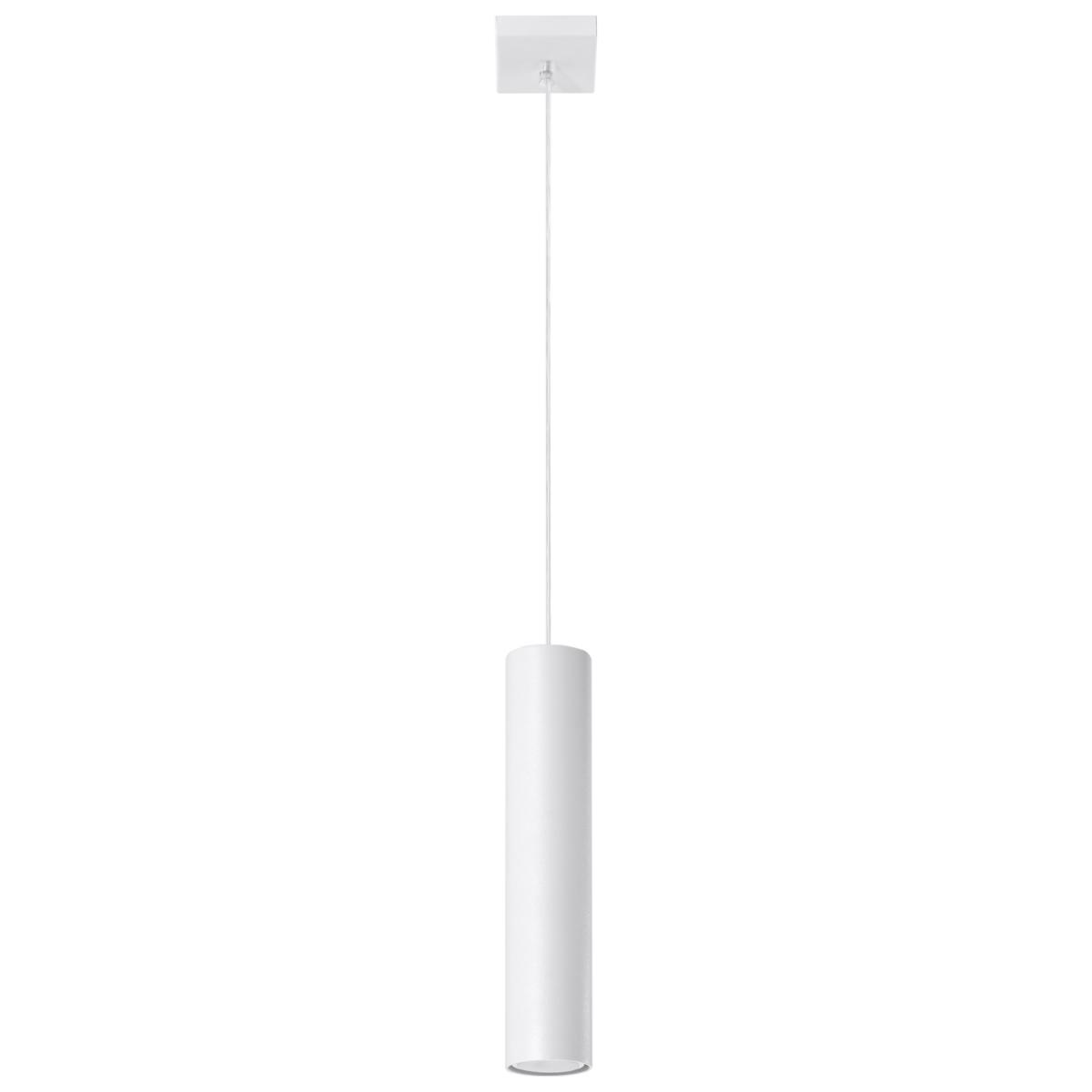 Lampa wisząca LAGOS 1 biały 100x8x8cm GU10 nowoczesna do salonu