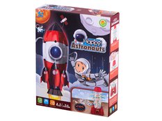 Gra zręcznościowa bierki kapsuła astronauta wieża czerwona dla dzieci 12x12x12 cm - Miniaturka zdjęcia nr 3