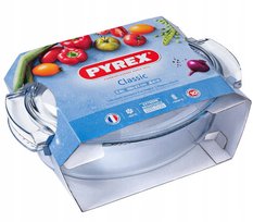 Naczynie żaroodporne Pyrex 21 cm z pokrywą owalne przezroczyste - Miniaturka zdjęcia nr 2