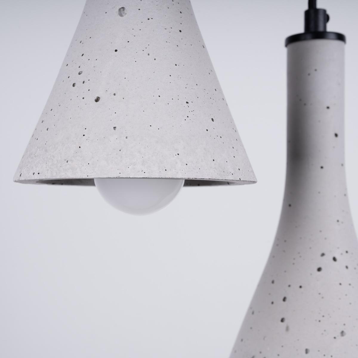 Lampa wisząca REA 3P beton 115x27x27cm nowoczesna E14 do salonu nr. 4