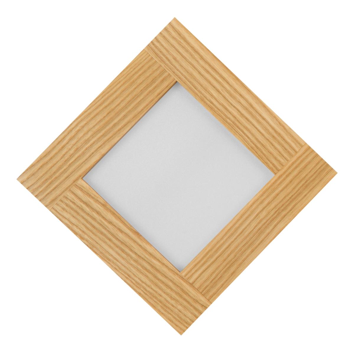 Panel LED 20 x 20 x 5 cm plafon z drewna rustykalny 18W 4000K do salonu nr. 5