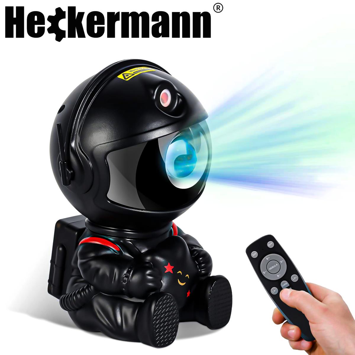 Projektor gwiazd LED astronauta Heckermann czarny nr. 8