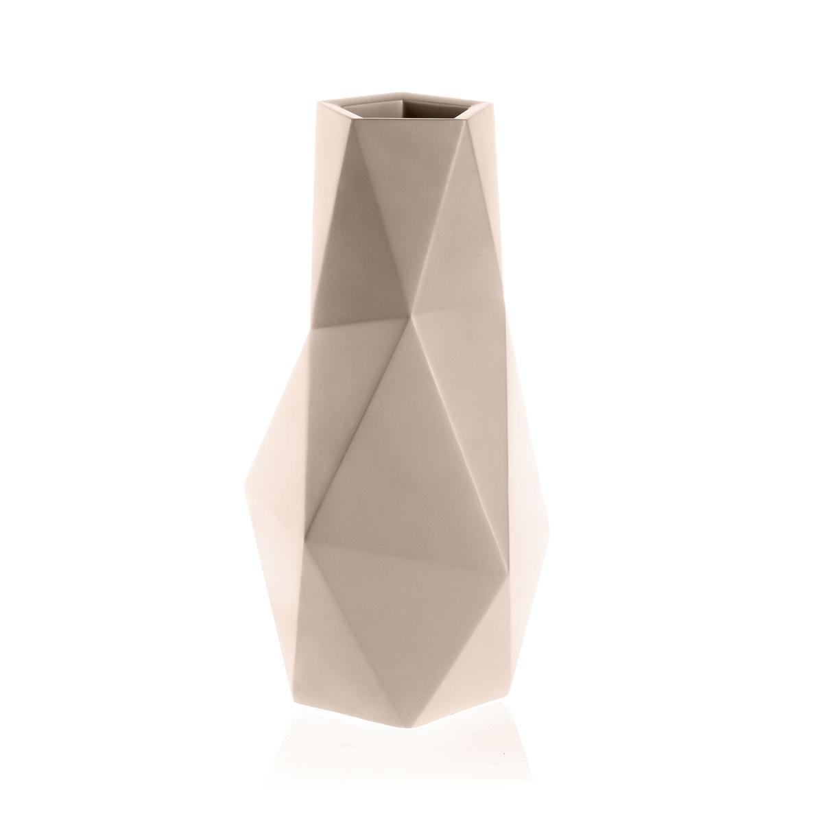 Wazon Low-Poly Light Beige Poli nr. 1