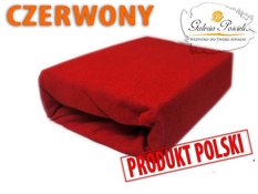 Prześcieradło frotte 200x220cm CZERWONY - Miniaturka zdjęcia nr 2