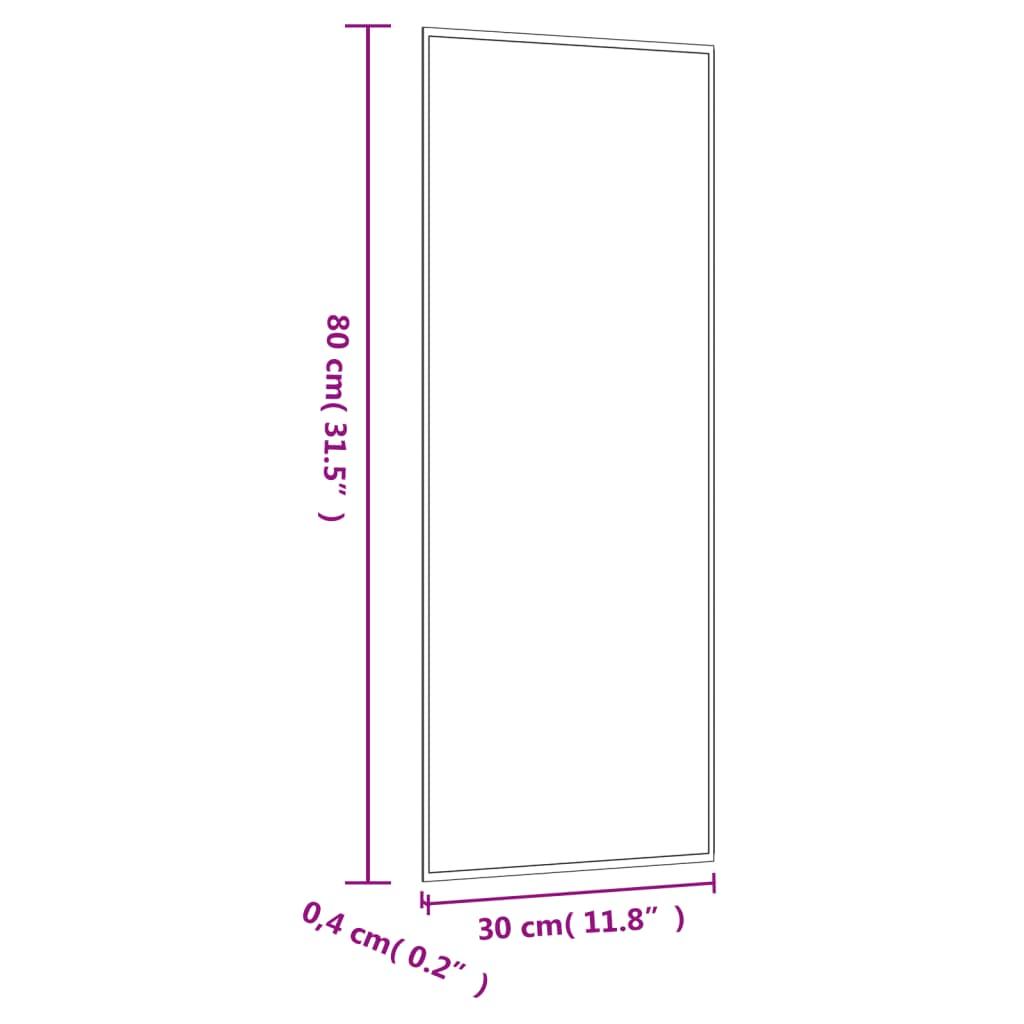 Lustro 30x80 cm do sypialni łazienki ścienne prostokątne szklane  nr. 6