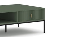 Stolik kawowy Maggiore 104,2 cm smoke green zielony czarny złoty - Miniaturka zdjęcia nr 8