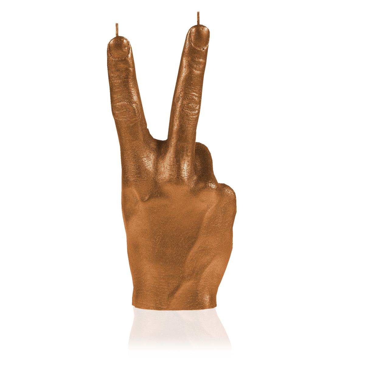 Świeca Hand PEACE Gold nr. 2