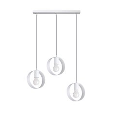 Lampa wisząca TITRAN 3 biała 110x5x56cm nowoczesna E27 do salonu - Miniaturka zdjęcia nr 1