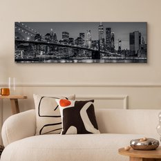 Obraz Panoramiczny NOWY YORK Nocą Brooklyn Bridge Miasto 145x45cm - Miniaturka zdjęcia nr 8