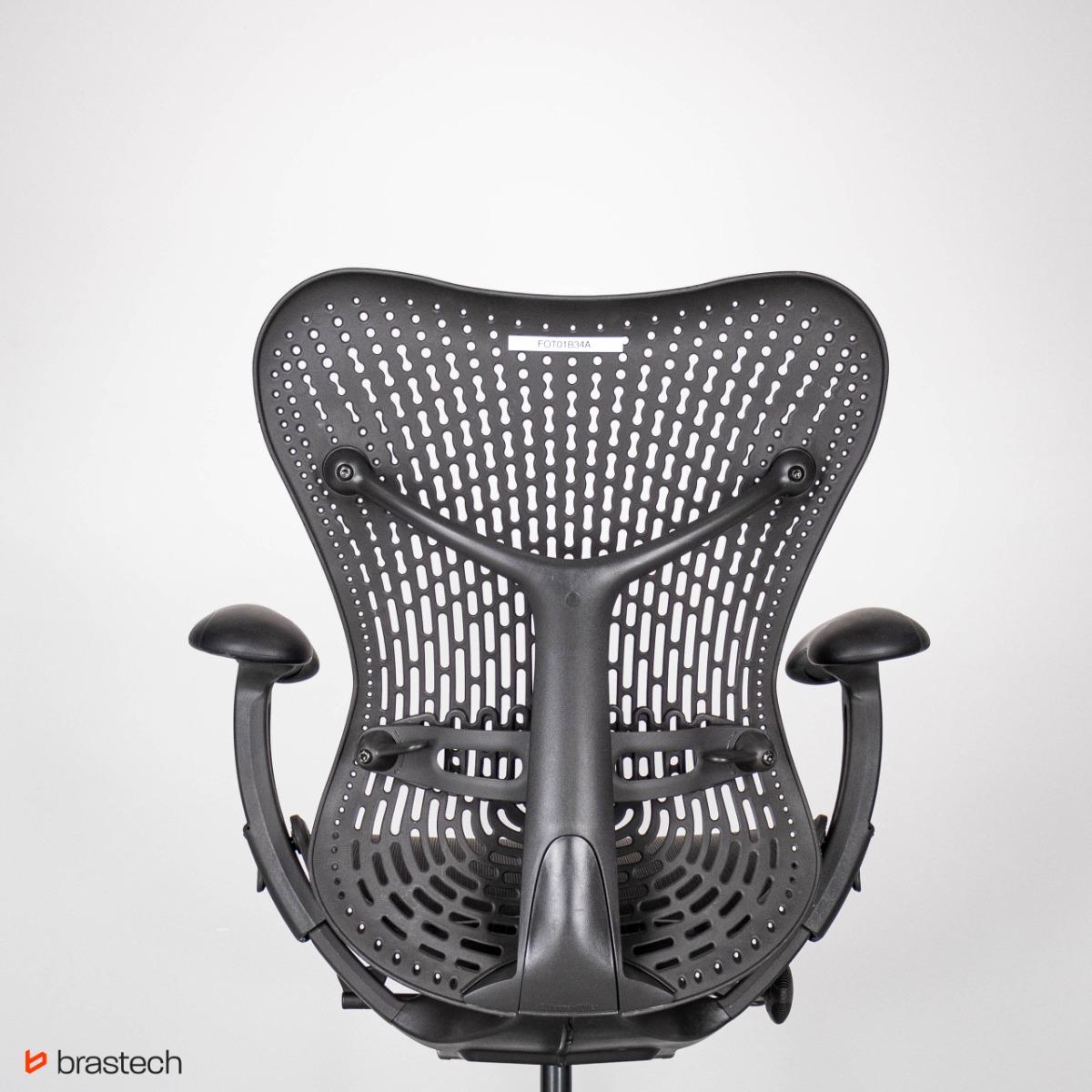 Fotel biurowy Herman Miller Mirra – ergonomiczny, odnowiony, siatkowe siedzisko, elastomerowe oparcie, 3D podłokietniki nr. 12