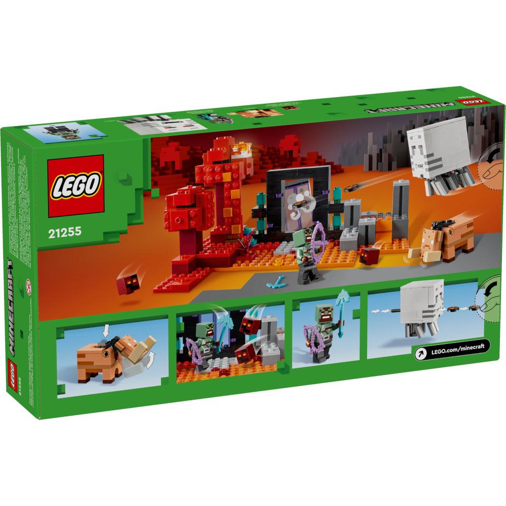 Zestaw klocków zasadzka w portalu do netheru 21255 lego minecraft duży dla dziecka nr. 4