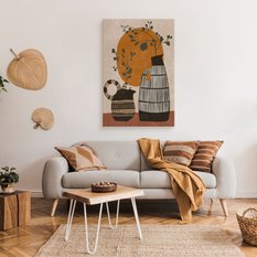 Obraz Do Salonu Japońskie Drzewka Martwa Natura Styl Boho 80x120cm - Miniaturka zdjęcia nr 3