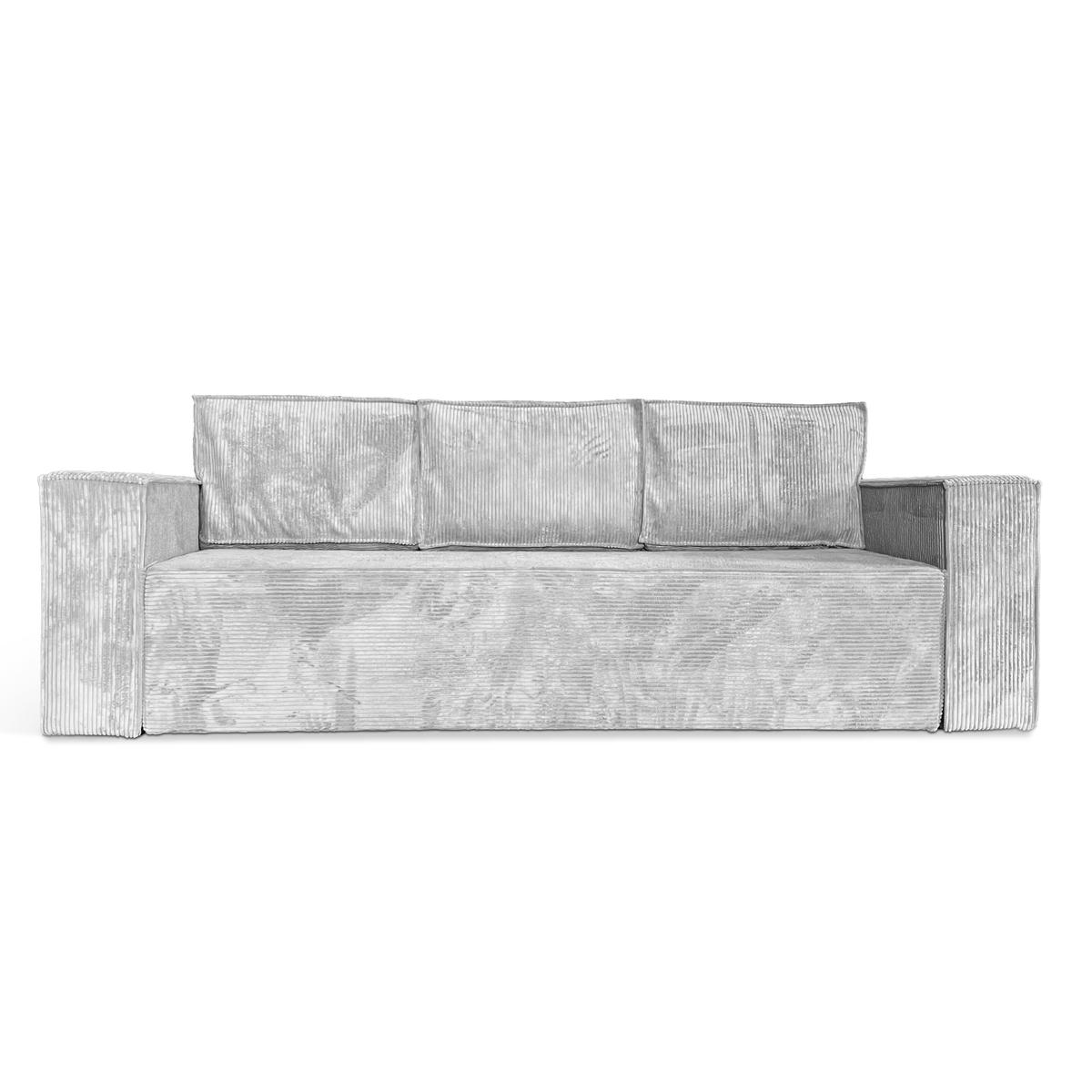Kanapa Verona 248x96x93 cm z funkcją spania i pojemnikiem sztruks szary do salonu nr. 2