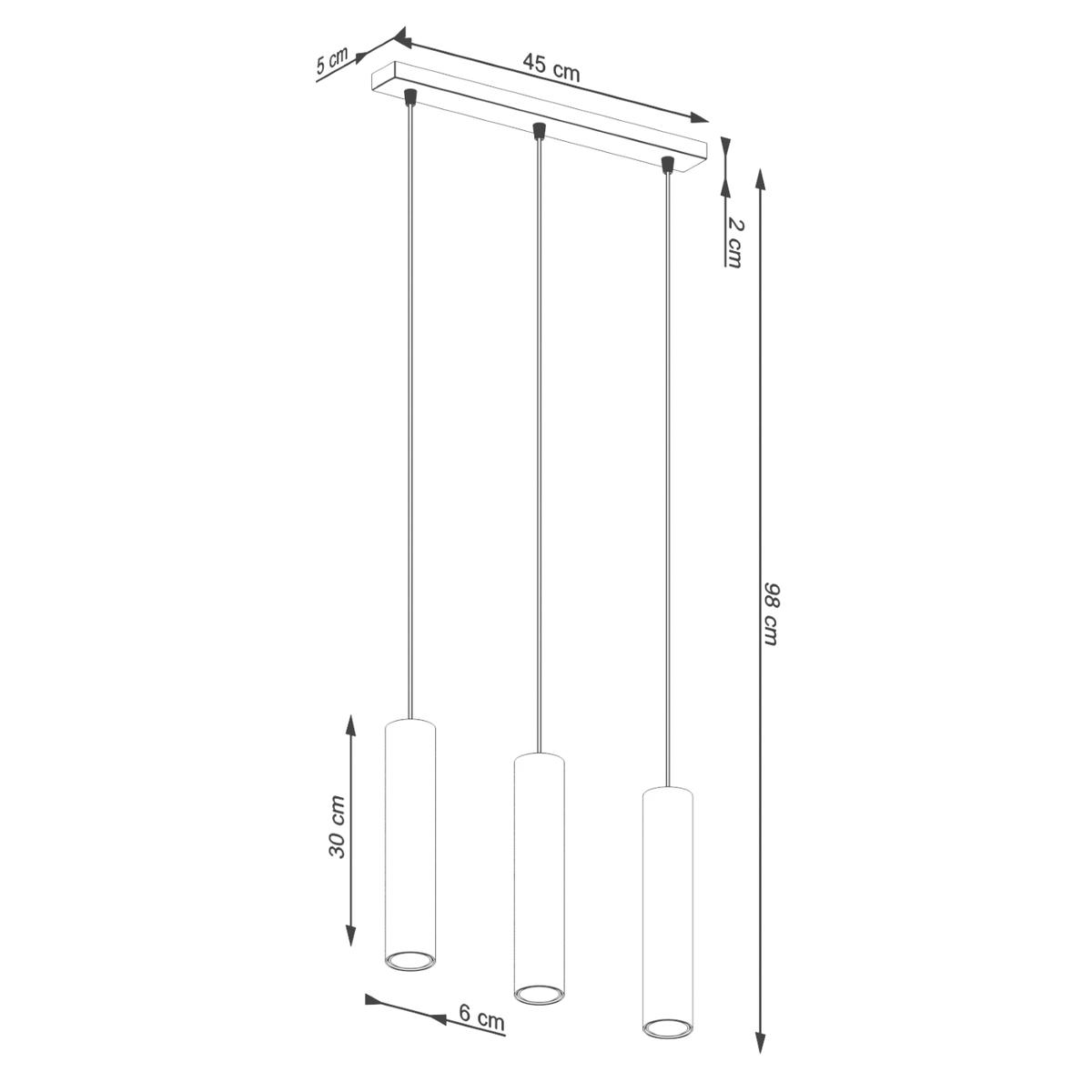 Lampa wisząca Lagos 98x6x45cm beżowa nr. 7