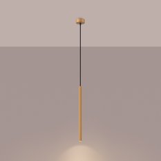 Lampa wisząca ARCHE 1 złota 120x8x8cm nowoczesna lampa G9 do salonu - Miniaturka zdjęcia nr 3