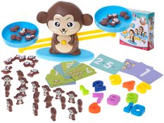 Waga szalkowa edukacyjna nauka liczenia małpka duża dla dzieci 34,5x9,5x8 cm