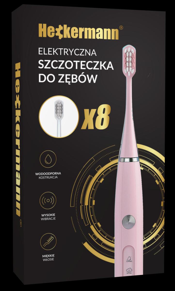 Zestaw Szczoteczka do zębów Heckermann DY-600 Różowa + akcesoria nr. 2