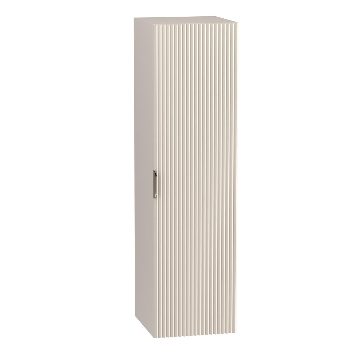 Komplet mebli łazienkowych WILLY szafka wisząca pod umywalkę z blatem 60 cm + wiszący słupek ryflowane kaszmir nr. 3