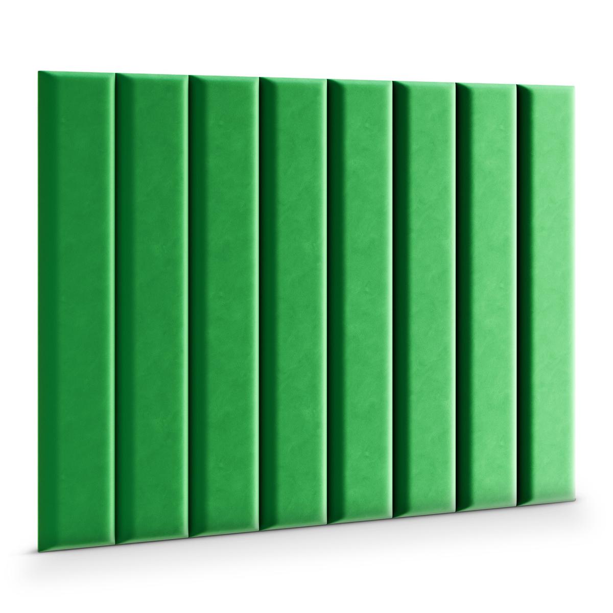 Panele tapicerowane 100x20 na ścianę magic velvet zielony