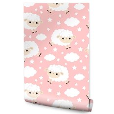 Tapeta Dla Dzieci OWIECZKI Owce Chmurki Gwiazdki 53x1000  - Miniaturka zdjęcia nr 1