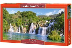 CASTORLAND Puzzle układanka 4000 elementów Krka Waterfalls, Croatia - Wodospady Krka 139x68cm - Miniaturka zdjęcia nr 3