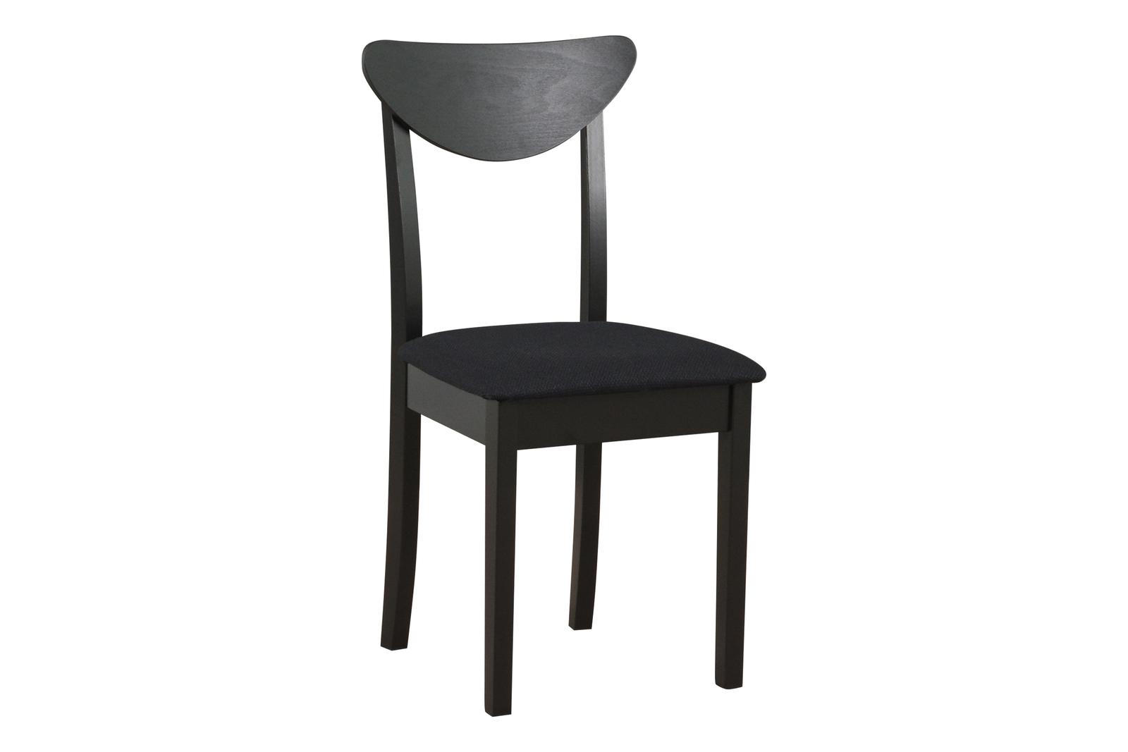 Krzesło drewniane VESTA 87x42x43 cm drewniane bukowe do jadalni czarne