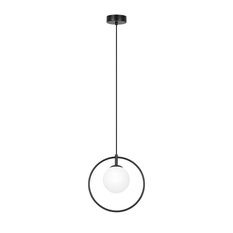 Lampa wisząca K-3837 GEO 29x100x14 cm do salonu lub pokoju czarny/biały - Miniaturka zdjęcia nr 1