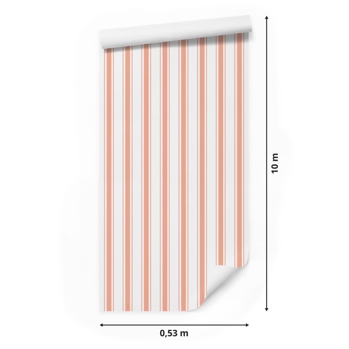 Tapeta Do Sypialni Pionowe Kolorowe PASKI Linie 53x1000  nr. 2