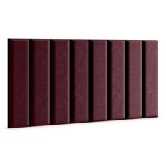 Panele tapicerowane  80x20 cm na ścianę prostokąt bordowy - Miniaturka zdjęcia nr 3