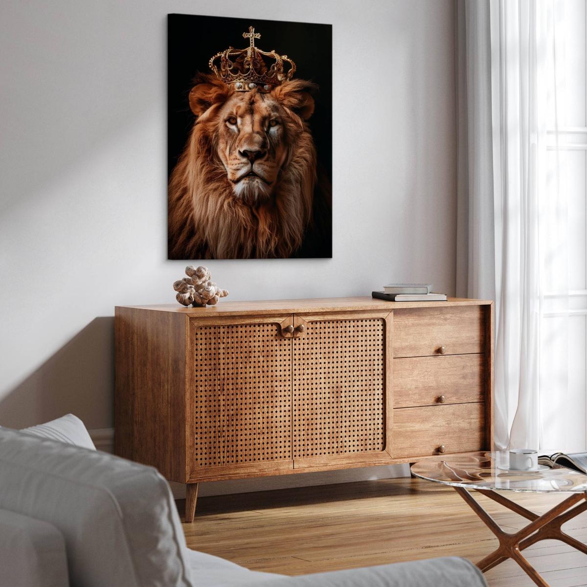 Obraz Na Płótnie Lew Zwierzę Król Abstrakcja 20x30 Do Salonu nr. 6