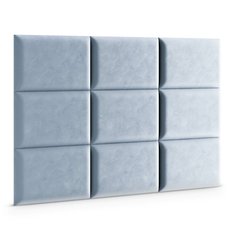 Panele tapicerowane 50x40 na ścianę magic velvet błękitny - Miniaturka zdjęcia nr 3