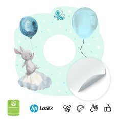 Naklejka Pod Włącznik Światła Króliczki Chmurki 20x20 Kropki Motylek Dla Dzieci - Miniaturka zdjęcia nr 3