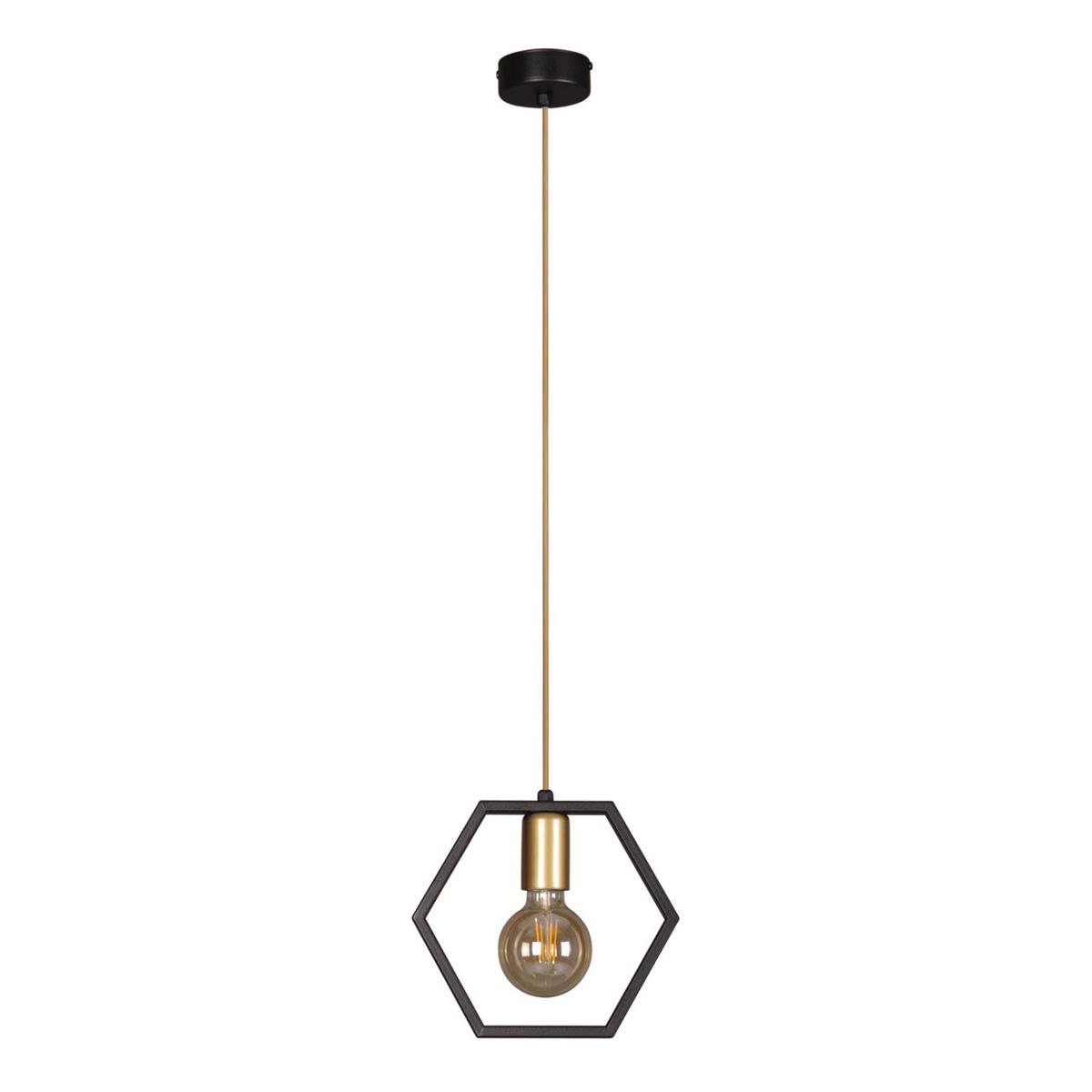 Lampa wisząca K-4720 HONEY 23x85x20 cm do salonu lub pokoju czarny/złoty