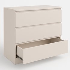 Komoda MARTUSIA 70x40x75 cm 3 szuflady kaszmir do salonu i sypialni - Miniaturka zdjęcia nr 2