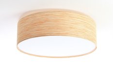 Plafon 40 cm słomkowa naturalna lampa sufitowa boho do sypialni beżowa - Miniaturka zdjęcia nr 2