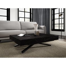 Stół rozkładany 120x90x80 cm prostokątny Aurora X black pietra grigria do jadalni - Miniaturka zdjęcia nr 6