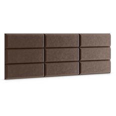 Panele tapicerowane 90x30 cm na ścianę prostokąt brązowy - Miniaturka zdjęcia nr 3