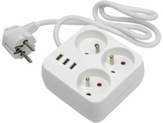 Listwa zasilająca przedłużacz 3 gniazda + 3 usb  - Miniaturka zdjęcia nr 2