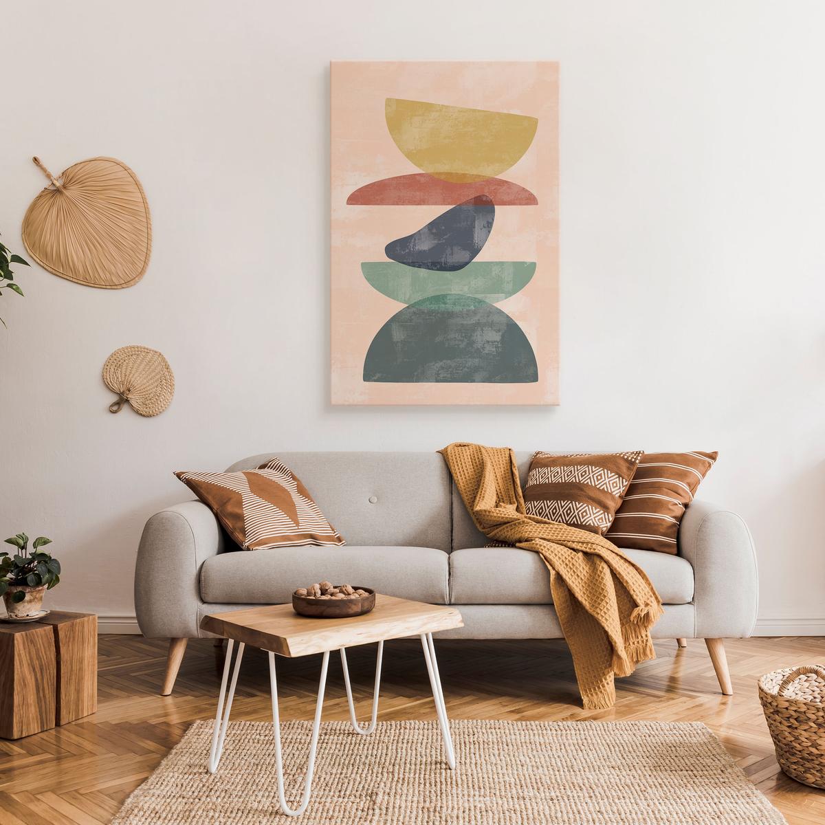 Obraz Na Płótnie Kolorowe Skały Styl Boho Minimalizm 80x120cm nr. 3