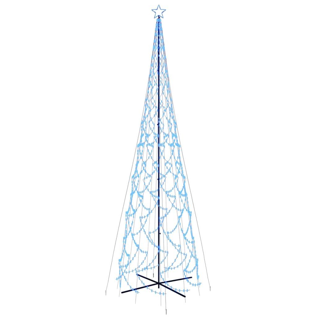 Choinka stożkowa 230x800  cm 3000 niebieskich LED świąteczna do ogrodu