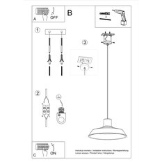 Lampa wisząca AFRA 115x40x40cm nowoczesna E27 do salonu - Miniaturka zdjęcia nr 5