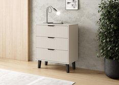 Komoda Scandi 81,5x70x39 cm do sypialni salonu slim kaszmir beż - Miniaturka zdjęcia nr 2