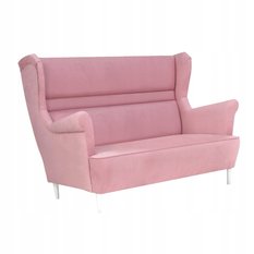 Zestaw wypoczynkowy ZOJA sofa + 2 fotele pudrowy róż do salonu  - Miniaturka zdjęcia nr 3