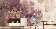 Fototapeta Kwitnące KWIATY Peonie Dekor 3D Dekoracja Nowoczesna do Salonu - Miniaturka zdjęcia nr 3